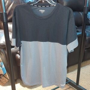 Large AND1 Men's Two-Tone Black and Gray Tee